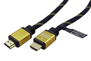 KABEL HDMI High speed+ethernet 1.4, 1.0m zlacené konektory ROLINE plochý