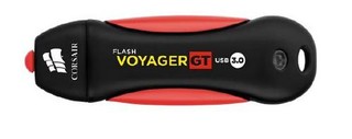 CORSAIR Voyager GT 128GB USB3 flash disk (86x27mm, max 230MB/s čtení, max 160MB/s zápis, vodě odolný a pogumovaný)