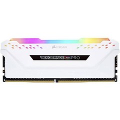 CORSAIR 16GB=2x8GB DDR4 3600MHz VENGEANCE RGB PRO WHITE s RGB LED CL18-19-19-39 1.35V XMP2.0 (RGB LED, 16GB=kit 2ks 8GB s bílým chladičem