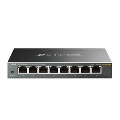 TP-LINK TL-SG108E GBit managed switch, 8x 10/100/1000Mbps 8port, steel case, Green power