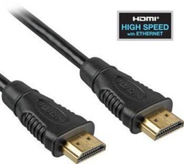 KABEL propojovací HDMI M - HDMI M, 0.5m, dual shielded+ethernet, standard 1.4 HQ