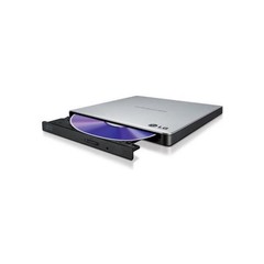 HLDS (HITACHI-LG) DVD±RW GP57ES SLIM external stříbrná USB 2.0, 8xDVD±RW, 5xDVD-RAM, silver, slim stříbrna