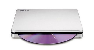 HLDS (HITACHI-LG) DVD±RW GP70NS SLIM external stříbrná USB 2.0, M-DISC 8x/4x, DVD 8x/8x, CD 24x/24x, silver, slim stříbrna