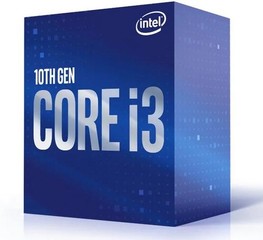 INTEL cpu CORE i3-10100 socket1200 Comet Lake BOX 65W 10.generace (s chladičem, 3.6GHz turbo 4.3GHz, 4x jádro, 8x vlákno, 6MB cache, pro DDR4 do 2666, grafika UHD 630), virtualizace