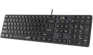 GENIUS klávesnice Slimstar 126 USB CZ+SK černá