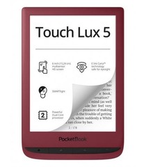 POCKETBOOK 628 Touch Lux 5, 6” E-Ink Ink Ruby Red 8GB, WiFi, červený