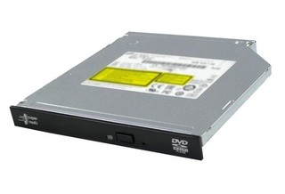 HLDS (HITACHI-LG) GUD1N DVD±RW ULTRA SLIM 9.5mm pro NB - černá bare, rychlost 8x, SATA, výška 9,5 mm internal
