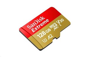 SANDISK Extreme Micro SD card SDHC 128GB 160 MB/s A2 Class 10 V30 UHS-I U3 s adaptérem