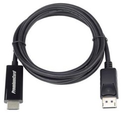 Kabel DisplayPort 1.2 na HDMI 2.0 kabel pro rozlišení 4Kx2K@60Hz, 3m