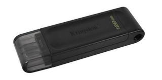 KINGSTON DataTraveler 70 (DT70) 128GB black USB3.2 Gen1 flash drive (USB-C)