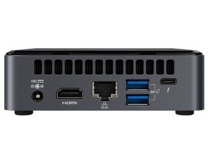 INTEL NUC Frost Canyon/Kit Mini PC 10i5FNKN, i5 (výška 38mm, M.2, Core i5-10210U) (max 4.2GHz, GLAN, HDMI+mDP (USB-C), USB3.1 Gen2, wifi 6 AX201, Bluetooth, bez audio) (model i5FNKN2 s EU napájením)