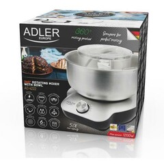 ADLER Kuchyňský rotační mixér AD 4222, s miskou, stříbrný