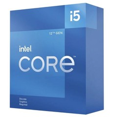 INTEL cpu CORE i5-12400F socket1700 Alder Lake BOX 65W/117W 12.generace (od 2.5GHz do 4.4GHz, 6x jádro, 12x vlákno, 18MB cache, pro DDR4 do 3200, pro DDR5 do 4800), bez grafiky, virtualizace