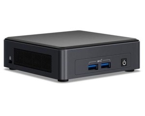 INTEL NUC Frost Canyon/Kit Mini PC 10i3FNKN, i3 (výška 38mm, M.2, Core i3-10110U) (max 4.1GHz, GLAN, HDMI+mDP (USB-C), USB3.1 Gen2, wifi 6 AX201, Bluetooth, bez audio) (model i3FNKN2 s EU napájením)