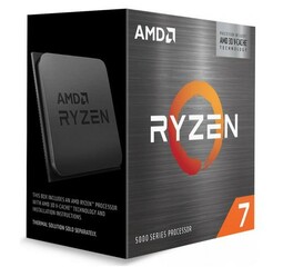 AMD cpu Ryzen 7 5800X3D AM4 Box (bez chladiče, 3.4GHz / 4.5GHz, 96MB cache, 105W, 8x jádro, 16x vlákno), Zen3 Vermeer 7nm CPU