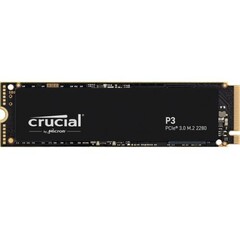 CRUCIAL P3 SSD NVMe M.2 1TB PCIe (čtení max. 3500MB/s, zápis max. 3000MB/s)
