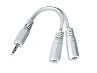 Kabel REDUKCE jack 3,5mm(M) - 2x 3,5mm(F) , audio,stereo,CCA-415W GEMBIRD
