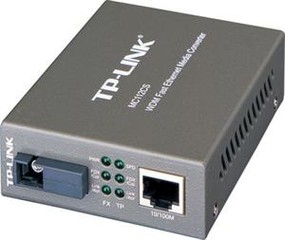 TP-LINK MC112CS převodník WDM, 10/100, support SC fiber singlmode - Verze 2 (9V)