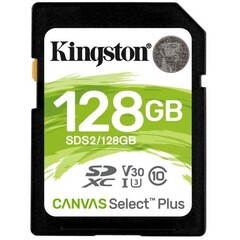 KINGSTON SD card SDHC 128GB Class10 UHS-I = 100MB/s (pro SDXC zařízení)