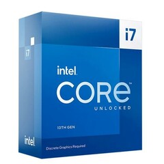 INTEL cpu CORE i7-13700KF socket1700 Raptor Lake BOX 125W/253 13.generace (bez chladiče, od 2.5GHz do 5.4GHz, 16x jádro, 24x vlákno, 30MB cache, pro DDR4 do 3200, pro DDR5 do 5600), virtualizace