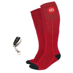 GLOVII Universal, vyhřívané ponožky s dálkovým ovládáním, 41-46, červené