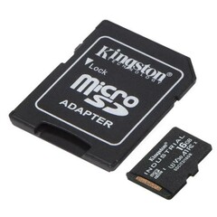 KINGSTON micro SD card SDHC 16GB Industrial + SD adaptér