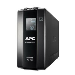 APC ups Power-Saving Back-UPS Pro BR 900VA, 540W/900VA, 230V, USB, 900VA, 6 Outlets, AVR, LCD Interface