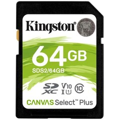 KINGSTON SD card SDHC 64GB Class10 UHS-I = 100MB/s (pro SDHC a SDXC zařízení)