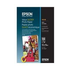 EPSON papír Value Glossy Photo Paper, 10 x 15 cm, 100 listů