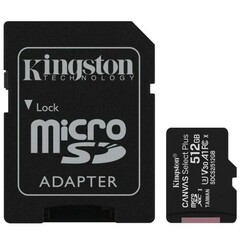 KINGSTON micro SD card SDXC 512GB Canvas Select Plus + SD adaptér