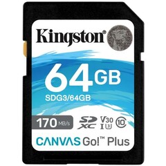 KINGSTON SD card SDXC 64GB Canvas Go! Plus UHS-I U3 (pro SDXC zařízení)