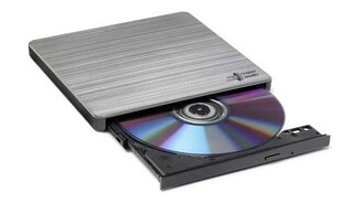 HLDS (HITACHI-LG) DVD±RW GP60NS60 SLIM external stříbrná USB 2.0, 8xDVD±RW, 5xDVD-RAM, black, slim černá