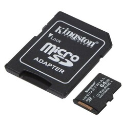 KINGSTON micro SD card SDXC 64GB Industrial + SD adaptér