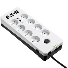 EATON Protection Box 8 USB Tel@ FR, přepěťová ochrana, 8 zásuvek, tel., 2x USB