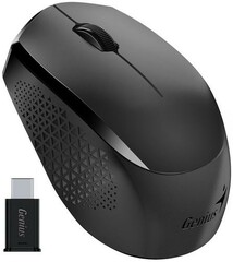 GENIUS myš NX-8000S Wireless, 1200dpi, USB black tichá USB-C
