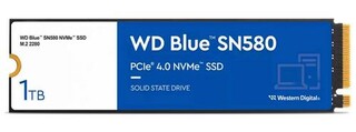 WDC BLUE SN580 NVMe SSD WDS100T3B0E 1TB M.2 2280 TLC (4150/4150MB/s, 600K/750K IOPs, SSD)