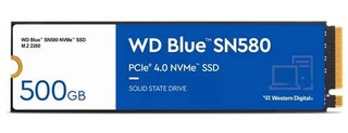 WDC BLUE SN580 NVMe SSD WDS500G3B0E 500GB M.2 2280 TLC (4000/3600MB/s, 450K/750K IOPs, SSD)