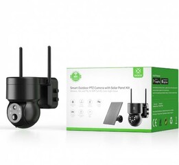 WOOX R3569, Smart outdoor PTZ bezdrátová bezpečnostní kamera a FV panel, WiFi, kompatibilní s Tuya