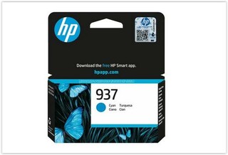 HP 4S6W2NE originální náplň azurová č.937 cyan cca 800 stran (cyan, pro HP OfficeJet 9120e, 9122e, 9132e, 9720e, 9730e)