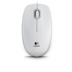 LOGITECH myš B100, USB, bílá