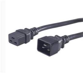 Kabel síťový prodlužovací 1.5m 220V/230V napájecí GEMBIRD (konektory IEC320 C19 a C20)