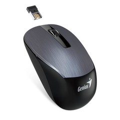 GENIUS myš NX-7015 Wireless,blue-eye senzor 1600dpi, USB kovově šedá