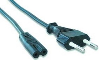 GEMBIRD kabel síťový FLEXO 220/230V napájecí 1.8m VDE certifikovaný GEMBIRD 1.8m (2-pin, tzv. osmičk