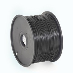 GEMBIRD 3D PLA plastové vlákno pro tiskárny, průměr 1,75 mm, černé, 3DP-PLA1.75-01-BK
