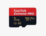 SANDISK micro SDXC karta 1TB Extreme Pro (200 MB/s Class 10, UHS-I U3 V30) + adaptér